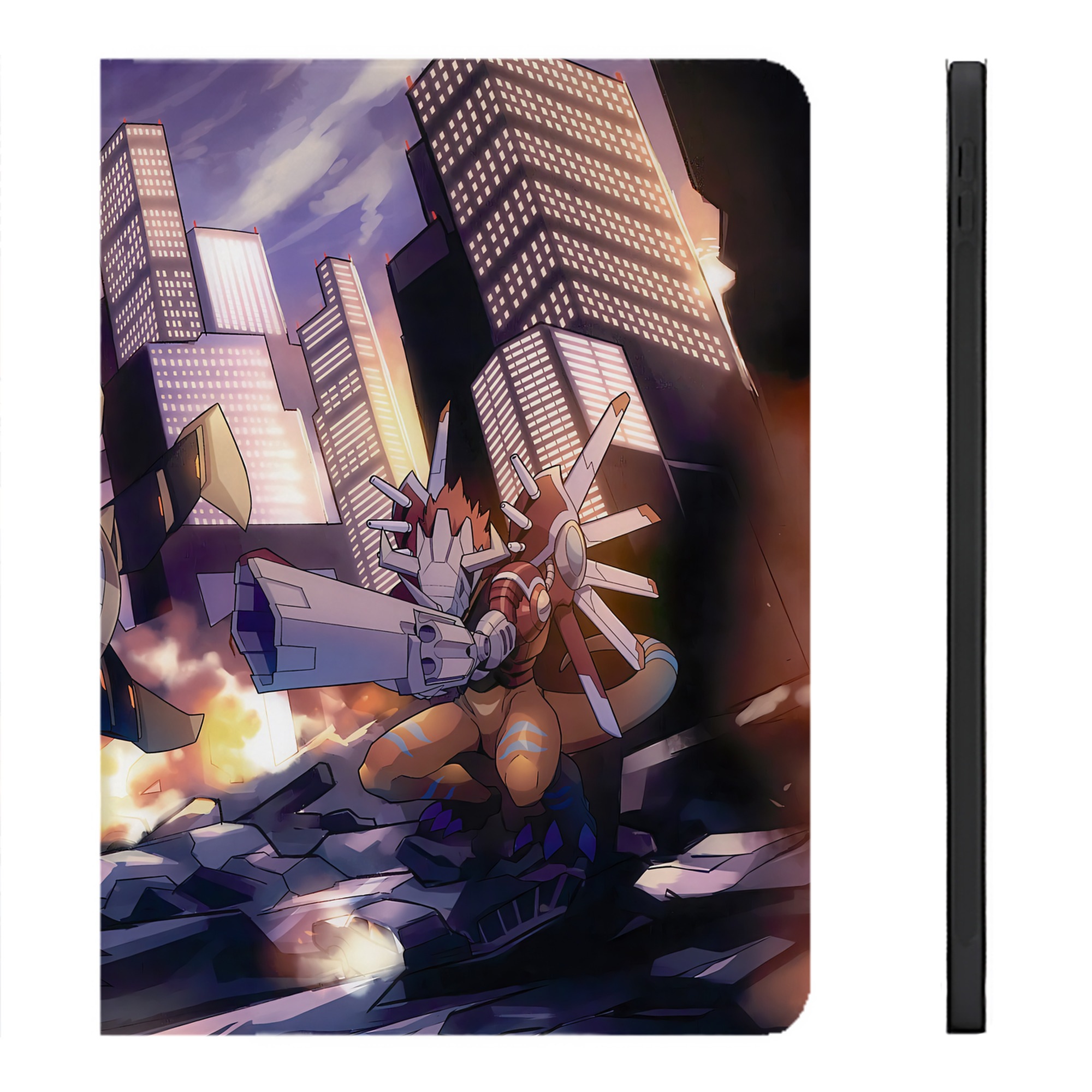 （画像用） Digimon デジタルモンスター/デジモン IPadケース ペンホルダー付き ブックスタイルデザイン
